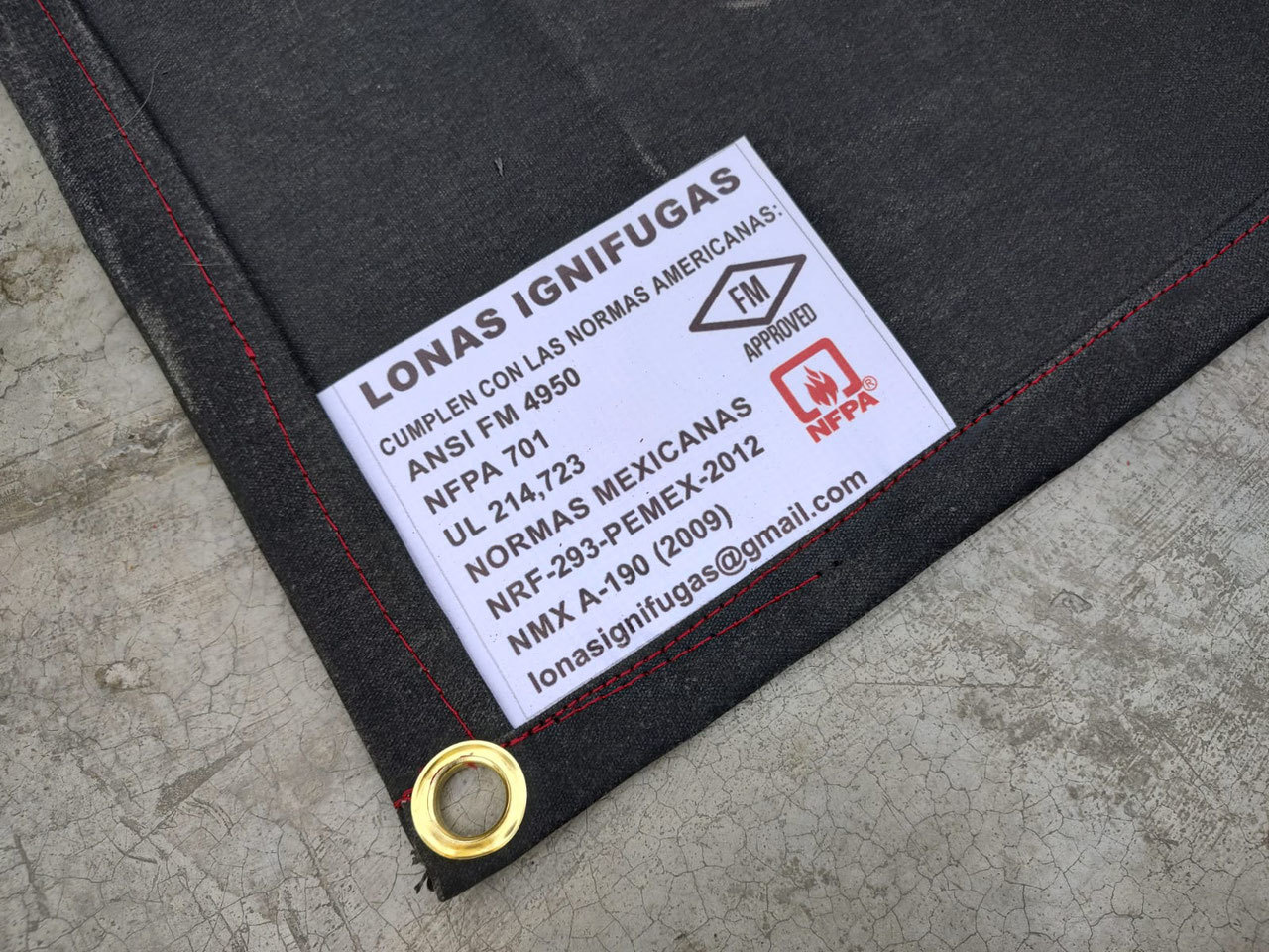 Lona Ignifuga grado 1 uno