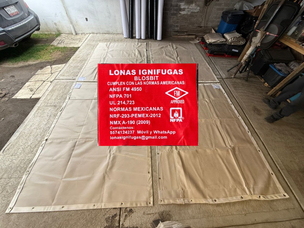 Lona Ignifuga de Silice Uso horizontal
